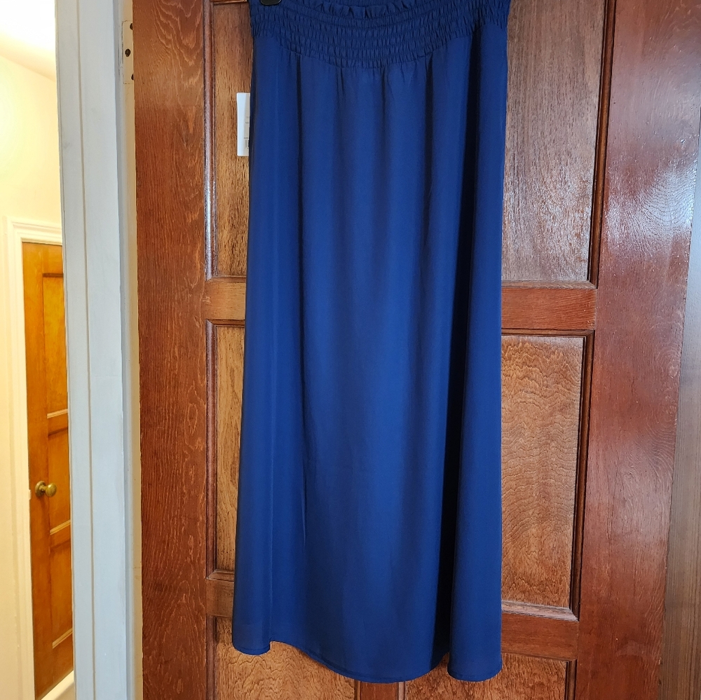 Navy blue maxi skirt - Picture 2 of 2